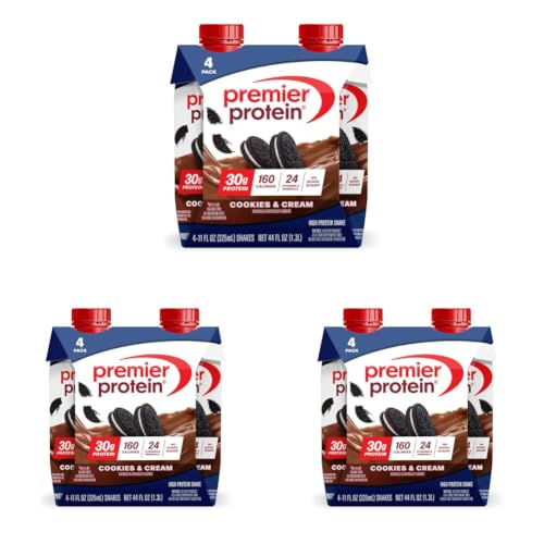 Premier Protein Shake, Liquid, Chocolate Peanut Butter, 30g Protein, Bottle, Gluten Free, 11 fl oz, 12 Pack