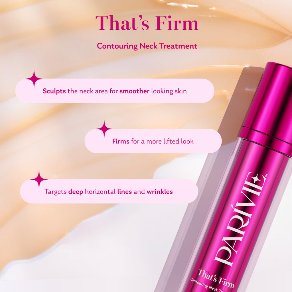 Parivie That's Firm Contouring Neck Treatment with Coffee Seed, Peptides and inPHinite Youth Technology to Visibly Tighten Skin - 1.7 fl oz